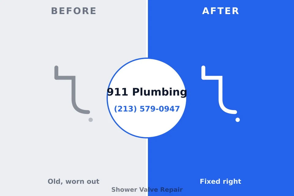 Before and after: plumbing repair Englewood, OH